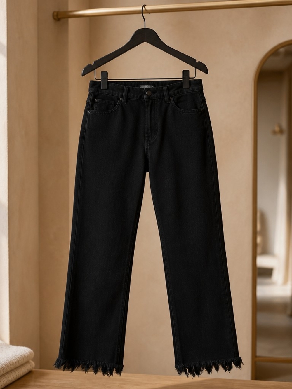Just Black Denim Women's Frayed Hem Jeans - Size 25